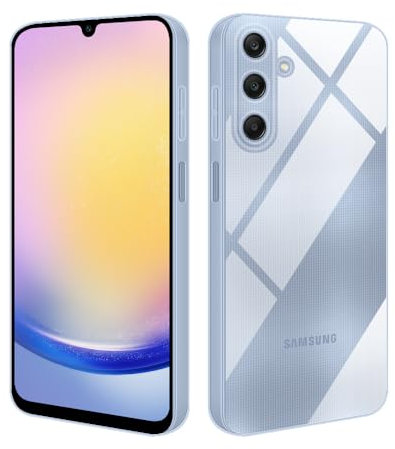 HSP Funda para Samsung Galaxy A25 5G [resistente al polvo] Carcasa protectora silicona TPU | Anti-arañazos Antigolpes Anti-Choques | Protección de cámara | Suave Blanda Delgada Case | Transparente