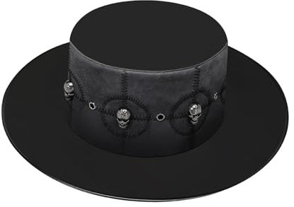 Perfeclan Steampunk Zylinder Jazz Hut Kostüm Zubehör Männer Frauen Dress up Pest Arzt Hut Kopfbedeckung für Cosplay Nachtclub Maskerade