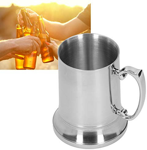 Gigicial Jarras De Cerveza Pesadas, Tradicionales 560 ML. Enorme Jarra De Cerveza Con Asas - Bebida Transparente Resistente Para Congelador Y Refrigerador - Vasos De Cerveza Apto Para(450ml)
