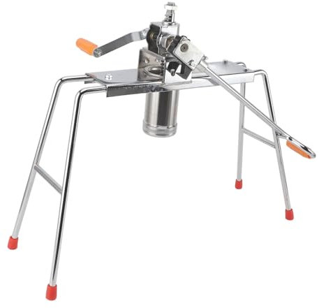 Stainless Steel Manual Pasta Maker Machine with Four Legged Design, Adjustable Pressure, Multifunctional Noodle Pressing Machine for Home Use