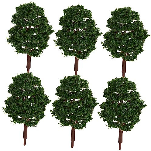 Operitacx 20st Grüner Modellbaum Miniatur-modellbaum Bausatz Große Bäume Tuff-tablett Miniaturfiguren Szenisch Waldlandschaftslandschaft Wasser Miniaturmodell-herbstbäume Kind Kuchen Bonsai