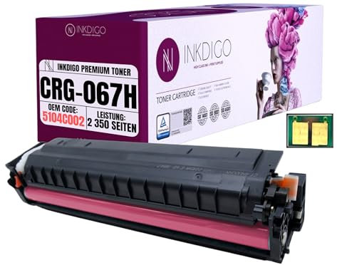 CRG 067 / CRG067H XL - Premium TÜV Toner Magenta Kompatibel für Canon i-SENSYS LBP-631Cw / LBP-633Cdw / MF651Cw / MF655Cdw / MF655Cx / MF657Cdw