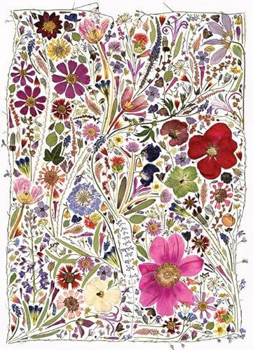 Cobble Hill 1000 Teile Puzzle - Blumenpresse Frühling - Probeposter enthalten