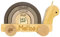 Nachziehtier und Steckspiel - süße Schnecke - Stapelspiel - Mit Name und Geburtsdaten personalisierbar - hochwertige und nachhaltige Gravur