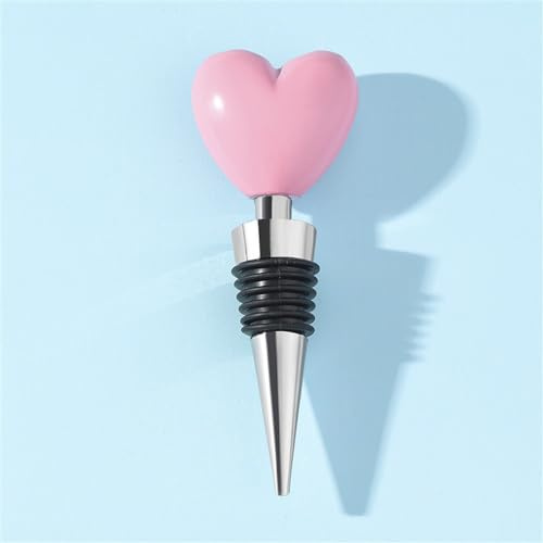 SLEDEZ Red Wine Stopper Love Decoration Wine Stopper Creative Wedding Favours(Pink)