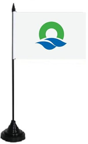 U24 Tischflagge Ōi (Fukui) Fahne Flagge Tischfahne 10 x 15 cm