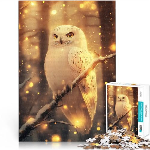 Puzzle 1000 Teile für Erwachsene Lernspiele Heimdekoration Hedwig Eule im Zauberwald Angebot als Geschenk für die ganze Familie75x50cm