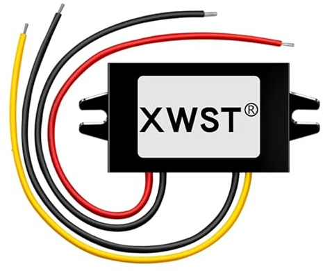 QOYCEPVNH DC-Wandler, Upgrade-Gehäuse, 30–60 V auf 19 V, 36 V, 48 V auf Spannungsregler, 1–65 A, wasserdichtes Buck-Netzteil, Solar-Wechselrichter (30 A, 101 Silber)