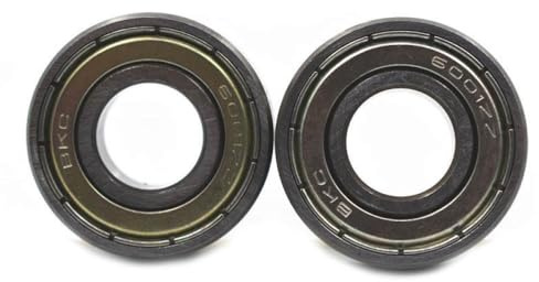 6001ZZ 6001ZZ Dünner Abschnitt 6001 Kugellager 12 x 27 x 8 kompatibel mit Motorrad-Modellen, PIT Monkey Pocket Dirt Bike 47 cc 49 cc Aftermarket-Ersatz (schwarz), 2 Stück