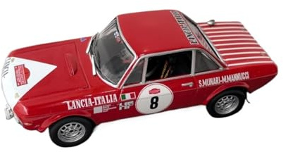 SYOEUR Modello In Lega Per Auto Da Corsa LANCIA FULVIA 1600 HF #8 In Scala 1:43, Regalo Per Bambini Set Giochi Modello Auto per Hobby