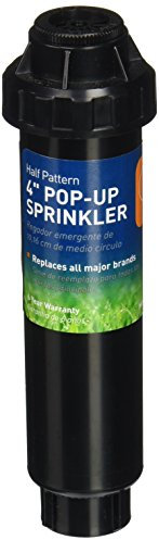 Orbit 54345 4 300 Series Spring-Loaded Pop-Up Sprinkler with Half Pattern Spray Nozzle