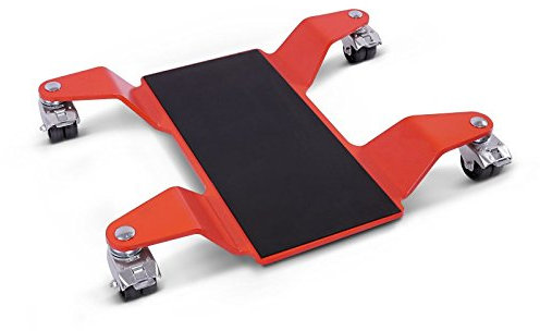 Carrello Sposta Moto Ducati Multistrada 1200 Enduro compatibile con Cavalletto Centrale ConStands Mover II, max. 320 kg, rosso