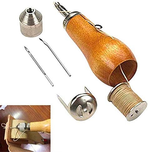 Professionale Veloce Cucitrice Punteruolo da Cucito Attrezzo Kit, Ago Artigianato Attrezzi per pelle Vele & Tela Pesante Riparazione Accessorio