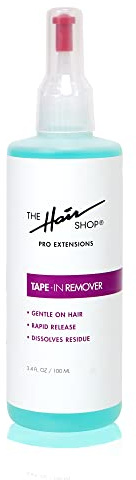 X10 Pro-Tools - Removedor de cinta adhesiva de The Hair Shop, fórmula profesional de calidad de salón Skinweft Smart Tabs, botella de precisión, seguro y a base de alcohol