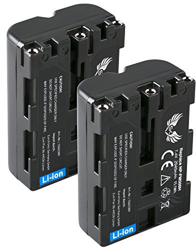 2X SK Akku Ersatz für Sony NP-FM500H | 2040mAh | NP-FM500 Sony Alpha 57 77 99 II A57 A58 A65 A68 A77 A77V A99 II DSLR A450 A580 A700 A850 A900