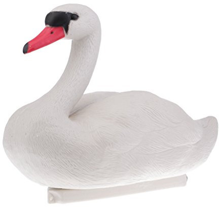 Sharplace Schwimmend Schwan Dekorative Enten Schwan Teichdeko Schwimmente Lockvogel für Teich und Garten 36x18x26cm