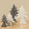 BOLTZE Baum Dekobaum Conner Dolomit grau weiß H 21 cm 2er Set