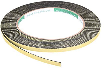 sourcing map Sealing Foam Tape 5mm Wide 1mm Thick 5m/16.4ft Long, Self Adhesive Weather Strip for Window Door Insulation