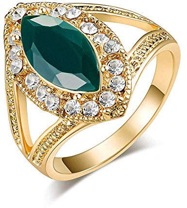 Premium Qualität 8 Vintage Royal Crown Hohl Waterdrop Strass Fingerring Partei Frauen SchmuckCarry Stone