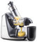 Entsafter G21 Gracioso horizontal, 200 W, Edelstahlschnecke, Einfüllöffnung 75 mm, BPA-frei, einfache Bedienung, leiser Betrieb, erhält max. Vitamine