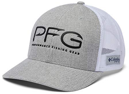Columbia Unisex PFG Mesh Snap Back Haken Ball Cap, Cool Grey Heather/Black, Einheitsgröße
