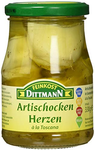 Feinkost Dittmann Artischockenherzen in Rapsöl, a la Toscana Glas (1 x 330 g)