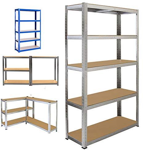 170cmx75cmx30cm Steckregal Lagerregal Kellerregal Regal Werkstattregal, Größen Und Farben Wählbar, Verzinkt Beschichtet 875kg, 5 Jahre Garantie