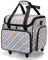 Luxja Abnehmbar Nähmaschine Trolley, Nähmaschinentrolley mit Abnehmbarer Unterlage, Nähmaschinentasche für Nähmaschine und Zubehör (Nur Eine Leere Tasche Enthalten), Grau Punkt