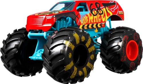 Hot Wheels- Veicolo Monster Truck Demo Derby, Macchinina con Ruote GIGANTI con Motore a Spinta, Giocattolo per Bambini 3+ Anni, GWL09