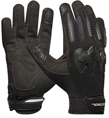 Gebol Master Allround, Arbeitshandschuhe mit Polsterungen, atmungsaktive Handschuhe für Montage- Reparaturarbeiten, Synthetikleder mit Klettverschluss, Unisex Schutzhandschuhe Gr. XXL (G.11), Schwarz