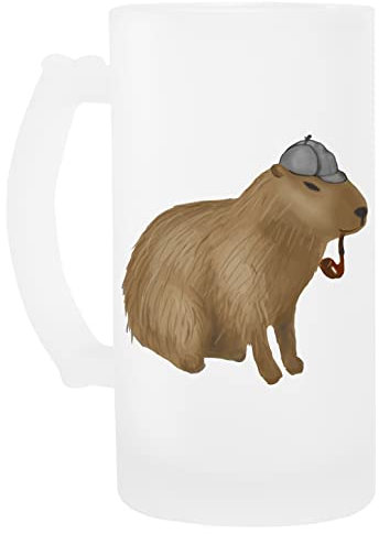 Sherlock Capybara Glas Bier Becher Beer Mug
