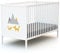 WEBABY – Babybett Holz 60x120 Weiß ALBA| 124 x 64,5 x 82 cm | Holzbett 100% massive Buche | Verstellbarer Lattenrost in 3 Höhen