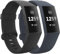 superpow 2 Pack Bracelet de Remplacement Compatible avec Fitbit Charge 3 Bracelet/Fitbit Charge 4 Bracelet, bracelet Fitbit charge 3/4,Bandes de Sport Classiques pour Hommes Femmes, Petit Grand