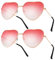 flintronic 2 Pack Herz Sonnenbrille, Herz Party Brillen, Retro Party Sonnenbrille, Hippie Herzförmige Brille, Partybrillen für Geburtstagsfeier Fasching LNeuheit Party Halloween Foto Requisiten