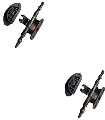 BricoShopping® Paire de charnières pour porte de meubles anciens en bois et armoires de style classique salon ou chambre à coucher art pauvre lourds battu charnières antiques (BS0204, Bronze)