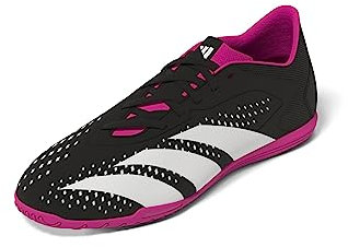 adidas Predator Accuracy.4 Indoor Sala Boots, Scarpe da Calcio Unisex-Adulto, Core Black/Cloud White/Team Shock Pink 2, 46 2/3 EU