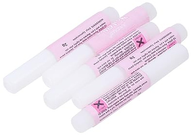 minkissy Professional Nail Glue 50pcs 2g Mini Beauty Nail Art Glue Pink Bottle for Manicure Salon and Home Use