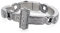 BISONBLUE Armband Herren Punk Armreif Retro Kreuz Hand Armband Geschenk Biker 20 cm Kette Unisex As Show