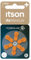 ITSON, PR13 Piles Zinc-air, Paquet de 6, idéales pour Les appareils auditifs Intra-Auriculaires et Supra-Auriculaires, Emballage sans Plastique, PR13(48) IT/6RM
