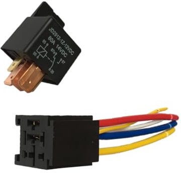 ibasenice Kfz-relais Autorelais 12v Automatisches Relais Fuß Steckdose 80a Quadrat