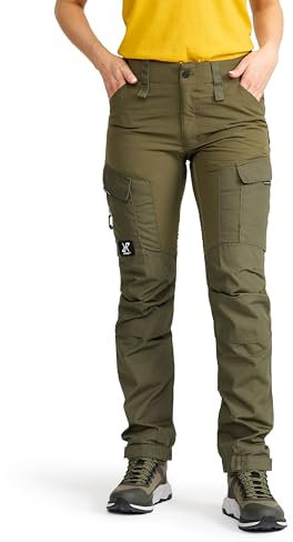 RevolutionRace Damen RVRC GP Pants, Hose zum Wandern und für viele Outdoor-Aktivitäten, Olive Night, XL