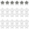 PYJLBX Magnete für Magnettafel, 30 Magnet Kühlschrankmagnete Kühlschrank Magnete Mini Magnete Klein Whiteboard Magnete Magneten Starker Halt Tafelmagnete, für Whiteboard,Pinnwand,Küche (Sterne, Weiß)