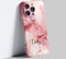 EKAM Personalised Marble Case for iPhone 12 - Fully Printed 3D Marble Pattern Shockproof TPU Bumper Back Cover, Customise Your Own Name Text (Rose Marble, iPhone 12)