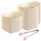 100 Piezas Platos Desechable Cuencos de Postre de Aperitivo Desechables Forma de Barco Cuenco 17×9 cm Madera platos desechables para guardar aperitivos biodegradables vajilla ecológica desechable
