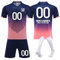 Custom Football Jersey Deutschland Tshirt Herren Shorts Trikot Set Fanshirt Deutschland Em 2024 Fussball Trikot Kinder Personalisiert Football Trikot Trikot Personalisiert Kinder(#G Dark Purple)
