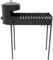 FlameFusion Mangal inkl. 6 Liter Kazan Gusseisen BBQ Holzkohlegrill Schaschlikgrill Outdoor Grill Mangalgrill