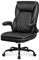 BestEra Executive Office Chair, Big and Tall Leather Ergonomic Office Chair, High Back Home Desk Chairs with Flip-Up Arms, Lumbar Support Computer Swivel with Rocking Function (Black)