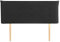 IDIMEX Kopfteil TIMOTHE mit Holzbeinen 140 cm in Schwarz – Headboard mit Hochwertigem Stoffbezug für Doppelbetten, Bettkopfteil gesteppt, Schlafzimmer Wandkissen