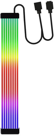 Garsent Cavo Scheda Madre ARGB, Cavi PSU RGB, Strisce LED, Interfaccia Multipla, Effetti Visivi Sorprendenti, Installazione Flessibile e Semplice, Ampiamente (X8 Piatto (per Cavo Singolo