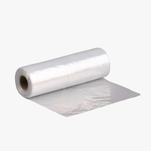 ezkart 500 Clear Plastic Food Bags on a Roll Ideal for Storing Fresh Fruits, Vegetables, Nuts, Sandwiches, Freezing, and More | Disposable and Reusable for Versatile Use. (500, 9x14 Inch)